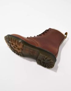 American Eagle 1460 Serena Faux Fur-Gefütterte Stiefel Damen Braun | RIDPY1039