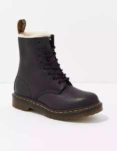 American Eagle 1460 Serena Faux Fur-Gefütterte Stiefel Damen Schwarz | TUNIC3812