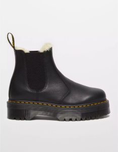 American Eagle 2976 Quad Faux Fur Chelsea Stiefel Damen Schwarz | ZBISX6071