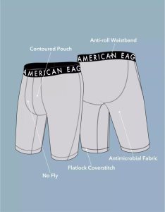 American Eagle AEO 9" Flex 3-Pack Slip Herren Mehrfarbig | HXMKR8302