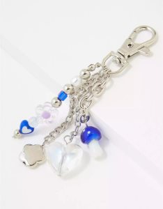 American Eagle AEO Blue Mushroom?Beads Clip Gürtel Damen Blau | BOIUL7816