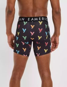 American Eagle AEO Colorful Eagles 6" Flex Slip Herren Schwarz | PGSWJ6049