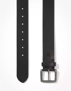 American Eagle AEO Leder Gürtel Herren Schwarz | IWGUF3826