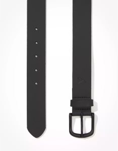 American Eagle AEO Leder Gürtel Herren Schwarz | JQXMA6241