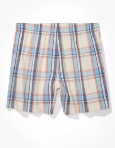 American Eagle AEO Plaid Stretch Badehose Herren Weiß | HQPXF6970