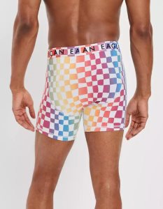 American Eagle AEO Pride Checkered 6" Klassische Slip Herren Weiß | HOJPZ1827