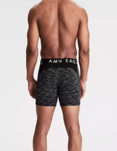 American Eagle AEO Space Dye 6" Flex Slip Herren Schwarz | UXHES4829
