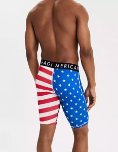 American Eagle AEO Stars Stripes 9" Flex Slip Herren Blau | HOEMJ9758