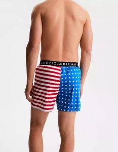 American Eagle AEO Stars Stripes Stretch Badehose Herren Tiefesblau | UPVIC8247