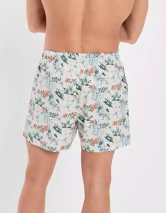 American Eagle AEO Tropical Stretch Pocket Badehose Herren Rosa | CADVW2541
