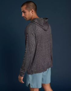 American Eagle AE 24/7 Good Vibes Graphic Hoodie T-shirts Herren Grau | JKVAW2950