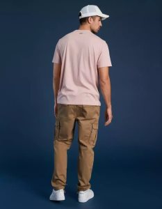American Eagle AE 24/7 Good Vibes Photoreal Graphic T-shirts Herren Rosa | RJOCK0716