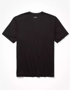 American Eagle AE 24/7 Good Vibes T-shirts Herren Schwarz | ECSWG9106