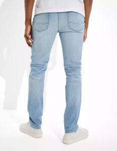 American Eagle AE AirFlex 360 Slim Jeans Herren Blau Türkis | ZEMVP5134