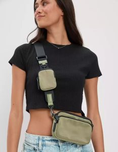 American Eagle AE Anywhere Gürtel Damen Olivgrün | HJSEW8504