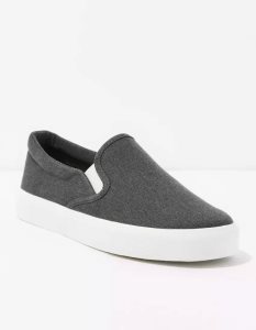 American Eagle AE Canvas Slip-On Sneakers Herren Schwarz | VBWTY2364