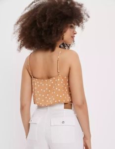 American Eagle AE Cinched Cami Hemd Damen Braun | TLDSN6234