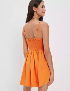 American Eagle AE Corset Cami Minikleid Damen Orange | EGVSC4061