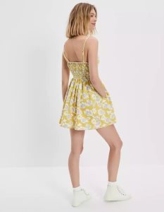 American Eagle AE Corset Cami Minikleid Damen Senfgelb | YGSVI7629