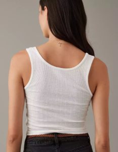 American Eagle AE Corset Muskelshirt Damen Weiß | XRDNY7134