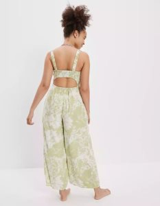 American Eagle AE Corset Overall Damen Grün | QEATH3276