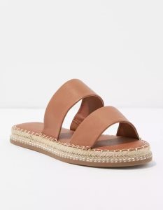 American Eagle AE Double-Band Espadrilles Sandalen Damen Braun | XFSGR9051