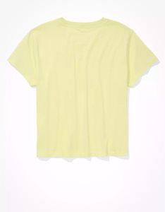 American Eagle AE Graphic Tee T-shirts Damen Hellgrün | ECHMQ5403