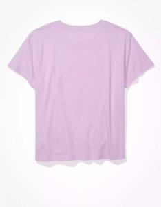 American Eagle AE Graphic Tee T-shirts Damen Lila | QOHVI9573