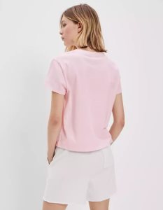 American Eagle AE Graphic Tee T-shirts Damen Hellrosa | QTPBZ7286