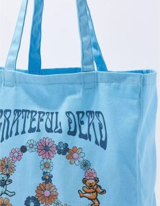 American Eagle AE Grateful Dead Peace Tote Tasche Damen Blau | IXRDO8314