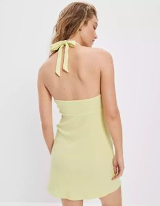 American Eagle AE Halter Tie Minikleid Damen Mehrfarbig | TCHBM2617