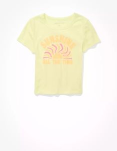 American Eagle AE Hey Baby Tee T-shirts Damen Mehrfarbig | ZTMUX0518