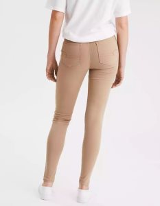 American Eagle AE High-Waisted Jegging Hose Damen Khaki | DSUXA8059
