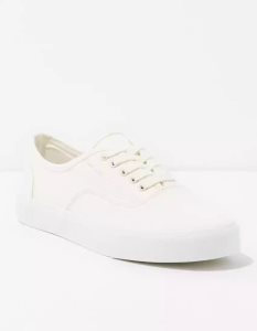 American Eagle AE Klassische Canvas Sneakers Herren Weiß | IGYJQ8906