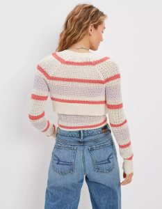 American Eagle AE Knit Tube Top Shrug Set Strickjacke Damen Orange | PGICW8516