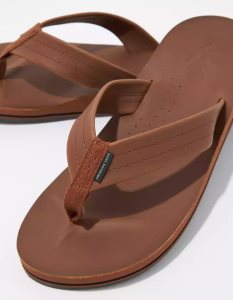 American Eagle AE Leder Flip Flops Herren Braun | SALPX6124