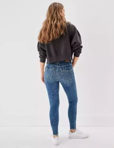 American Eagle AE Ne(x)t Level Super High-Waisted Jegging Jeans Damen Hellgrün | HZCRW2416