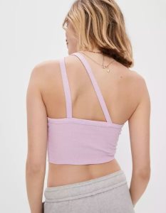 American Eagle AE One-Shoulder Muskelshirt Damen Lila | GMFLS8547