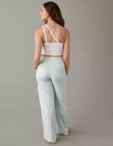 American Eagle AE One-Shoulder Muskelshirt Damen Weiß | KSQNV4017