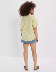 American Eagle AE Oversized Tee T-shirts Damen Mehrfarbig | CFQDB2469