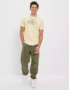 American Eagle AE Parachute Hose Herren Grün | GZTID3087