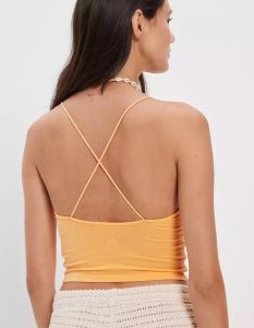 American Eagle AE Riemchen-Go-Lucky Cami Muskelshirt Damen Orange | CGVDO2618