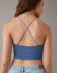 American Eagle AE Riemchen-Go-Lucky Cami Muskelshirt Damen Navy | FOCAP2803