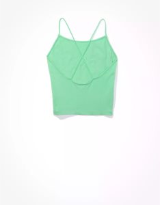 American Eagle AE Riemchen-Go-Lucky Cami Muskelshirt Damen Grün | SWYTU2609