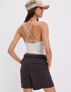 American Eagle AE Riemchen-Go-Lucky Cami Muskelshirt Damen Weiß | XFLTH3081