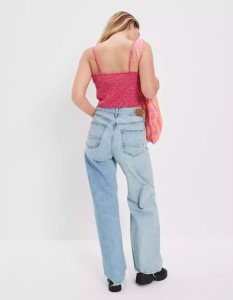 American Eagle AE Silky Cut-Out Cami Hemd Damen Rosa | DZOYM7293