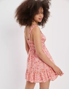 American Eagle AE Silky Tie-Front Minikleid Damen Rosa | RVIPY3091