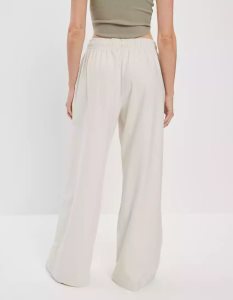 American Eagle AE Sun Set Super High-Waisted Baggy Weite-Leg Knit Pant Jogginghose Damen Weiß | FXIAU9375