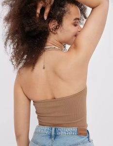 American Eagle AE Super Seamless Halter Muskelshirt Damen Braun | EQBMN2459