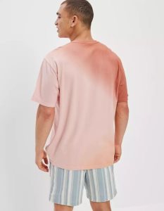 American Eagle AE Super Soft Dip-Dye T-shirts Herren Orange | SHAOX5960